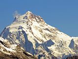 19 Manaslu East Pinnacle, West Face and Summit Plateau, and Southwest Face Close Up From The Lower Trail Between Tilicho Peak Hotel To Tilicho Base Camp Hotel 